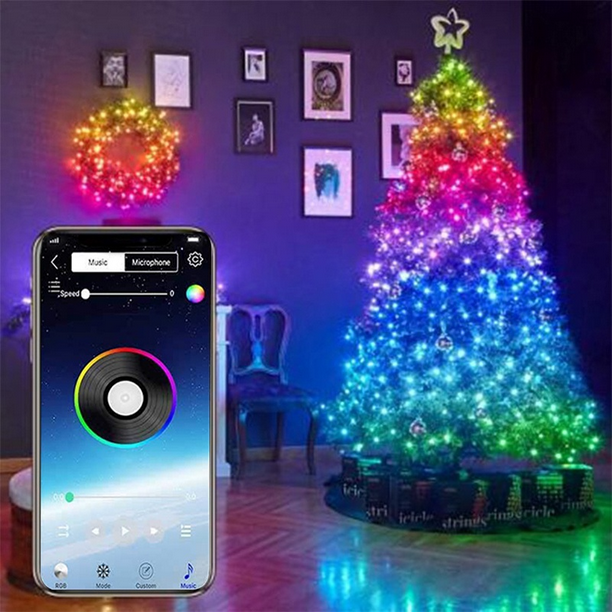 Details about   Christmas 250 LED RGB Multicolor 20M String Lights Bluetooth WiFi APP Control